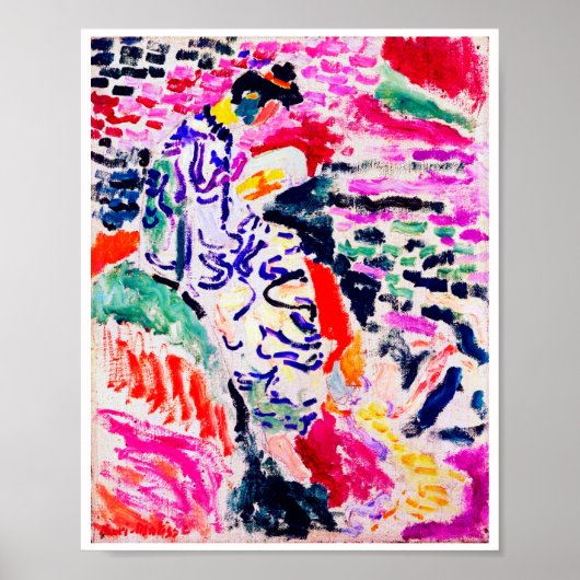 Japanse vrouw naast het water, Matisse Poster (Voorkant)