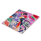 Japanse vrouw naast het water, Matisse Tegeltje (Zijkant)