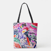 Japanse vrouw naast het water, Matisse Tote Bag (Achterkant)