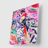 Japanse vrouw naast het water, Matisse Vierkante Klok (Hoek)