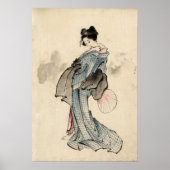 Japanse vrouw print (Voorkant)