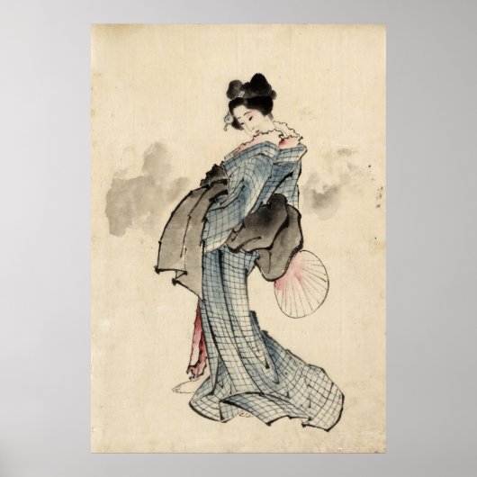 Japanse vrouw print (Voorkant)