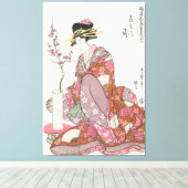 Japanse vrouw  Schilderen kunst houtblok print (Insitu (Houten vloer))
