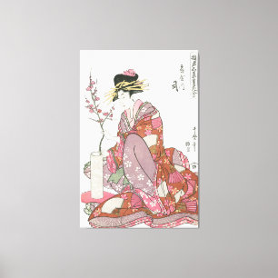 Japanse vrouw  Schilderen kunst houtblok print