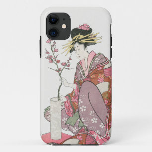 Japanse vrouw Schilderen kunst houtblok print Case-Mate iPhone Case