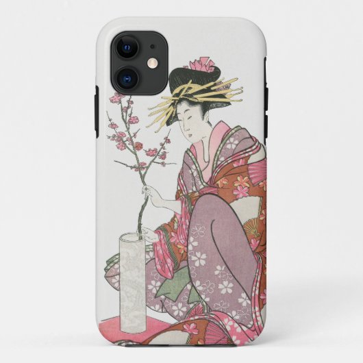 Japanse vrouw Schilderen kunst houtblok print Case-Mate iPhone Case (Achterkant)