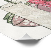 Japanse vrouw  Schilderen kunst houtblok print Perfect Poster (Hoek)