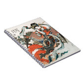 Japanse vrouw speelt fluit notitieboek (Rechterzijde)