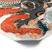 Japanse vrouw speelt fluit poster (Hoek)