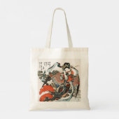 Japanse vrouw speelt fluit tote bag (Achterkant)