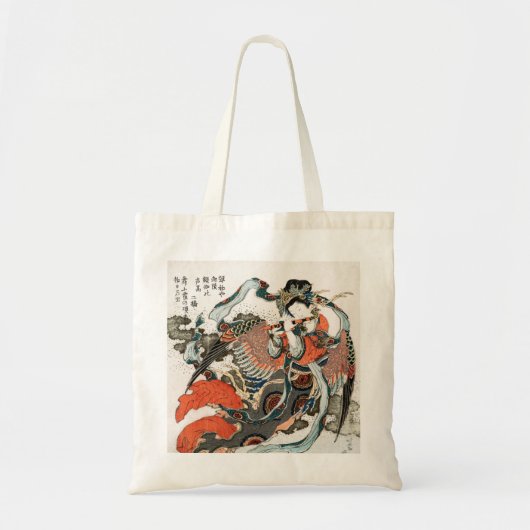Japanse vrouw speelt fluit tote bag (Voorkant)