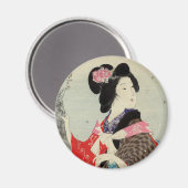 Japanse Vrouw Suzuki Kason Sakura Japan Kunst Magneet (Voorkant / Achterkant)
