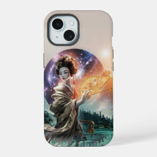 Japanse vrouw telefoonhoesje iPhone 15 case
