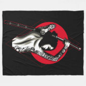 Japanse vrouwelijke arbeidster fleece deken (Voorkant (Horizontaal))