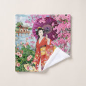 Japanse vrouwen in Kimono   Bad Handdoek (Wasdoekje)