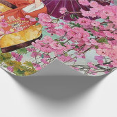 Japanse vrouwen in Kimono - Douchegordijn Cadeaupapier (Hoek)