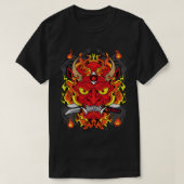 Japanse Vuurdraak Kunstontwerp T-shirt (Design voorkant)
