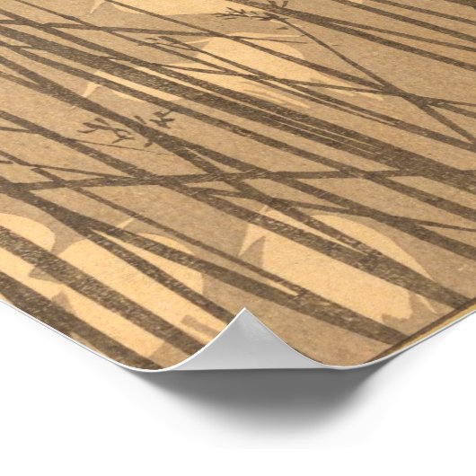  Japanse Wall Art Bamboo Poster (Hoek)