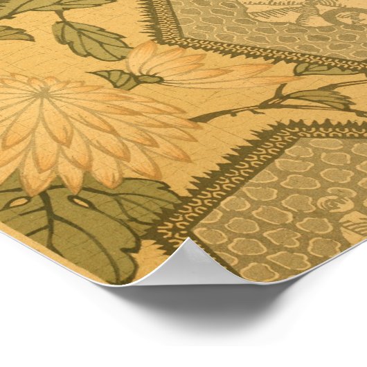  Japanse Wall Art Flowers Poster (Hoek)