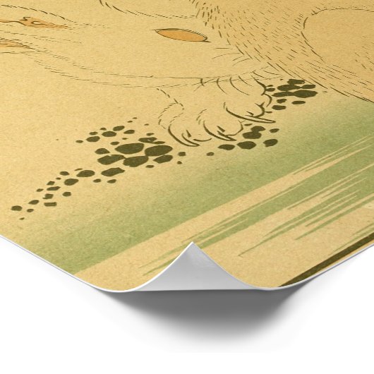  Japanse Wall Art konijnen Poster (Hoek)