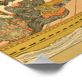  Japanse Wall Art Woman Poster (Hoek)