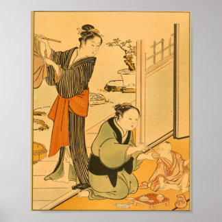 Japanse Wall Art Woman Poster