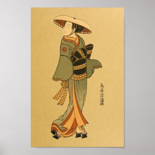 Japanse Wall Art Woman Poster