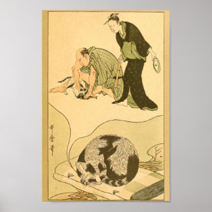  Japanse wandkunstkat Poster