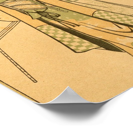 Japanse wandkunstvalk Poster (Hoek)