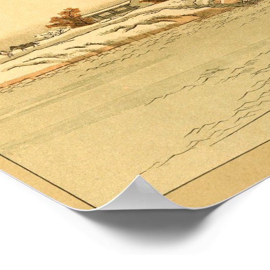  Japanse wandtekenboot Poster (Hoek)