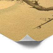 Japanse wandtekenstructuur Poster (Hoek)