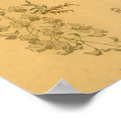 Japanse wandtekenstructuur Poster (Hoek)