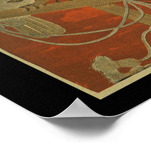 Japanse wandwand Poster (Hoek)