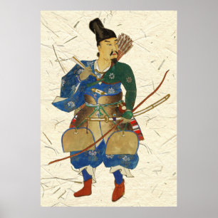 Japanse Warrior Archer Poster