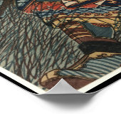 Japanse Warrior Art ongeveer 1800 Poster (Hoek)