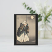 Japanse Warrior Painting. Circa 1922 Briefkaart (Staand voorkant)