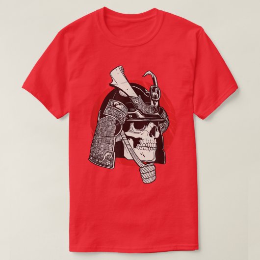 Japanse Warrior Samurai Bushido Code Japanse zwaar T-shirt (Design voorkant)