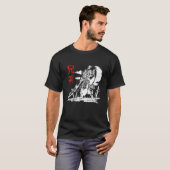 Japanse Warrior Samurai Ninja Kanji Design T-shirt (Voorkant volledig)