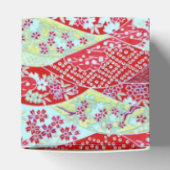 Japanse Washi Art Rode Bloemen Origami Box Bedankdoosjes (Bovenkant)