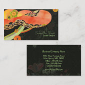 Japanse Washi interieurontwerper Visitekaartje (Voorkant / Achterkant)