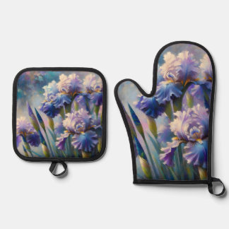 Japanse wateriris ovenwant & pannenlap set