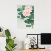 Japanse waterlat door Ohara Koson Poster (Thuiskantoor)
