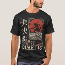 Japanse Waterman Zodiac | Rode zon waterdrager T-shirt