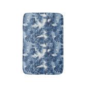 Japanse watertuin in een blauw wit porselein badmat (Voorkant Verticaal)