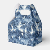 Japanse watertuin in een blauw wit porselein bedankdoosjes (Voorkant Zijde)