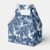 Japanse watertuin in een blauw wit porselein bedankdoosjes (Achterkant)