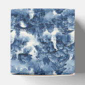 Japanse watertuin in een blauw wit porselein bedankdoosjes (Bovenkant)