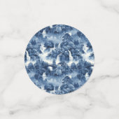 Japanse watertuin in een blauw wit porselein confetti (Kleine voorkant)