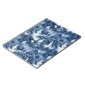 Japanse watertuin in een blauw wit porselein notitieboek (Linkerzijde)