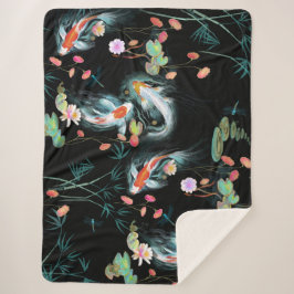 Japanse watertuin Sherpa Blanket Sherpa Deken